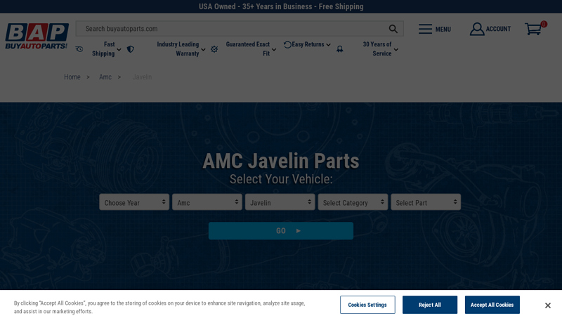 AMC Javelin parts american motors javelin parts