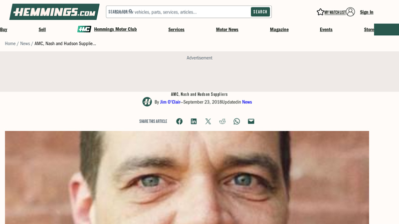 AMC, Nash and Hudson Suppliers american motors javelin parts