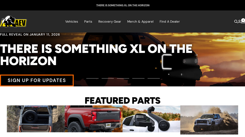 American Expedition Vehicles off road car parts