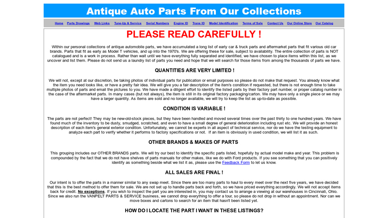 Antique Car Parts Collections model t car parts