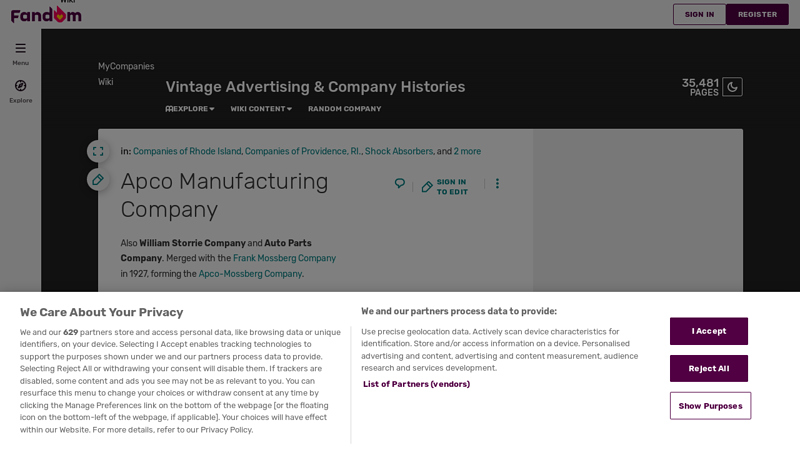 Apco Manufacturing Company apco auto parts