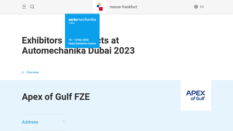 Apex of Gulf FZE apex auto parts