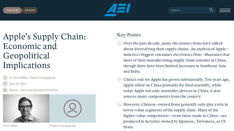 Apple's Supply Chain apple auto parts