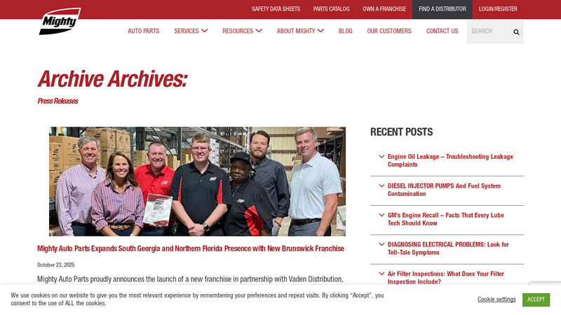 Archive Archives: Press Releases frank auto parts