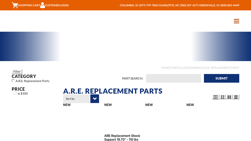 A.R.E. Replacement Parts are truck cap replacement parts