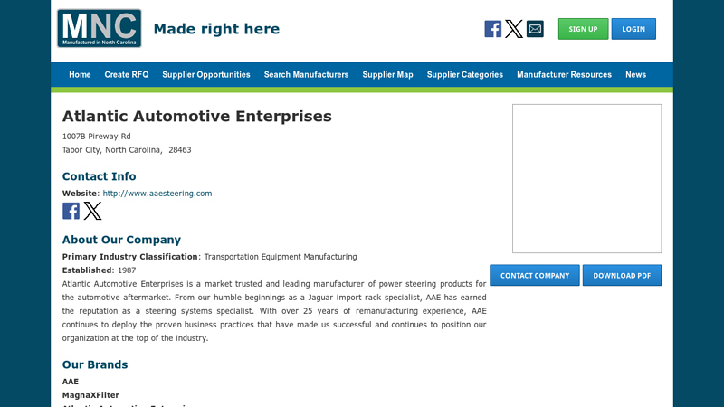 Atlantic Automotive Enterprises atlantic auto parts inc