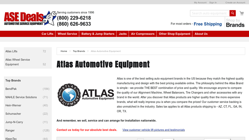 Atlas Automotive Equipment atlas auto parts
