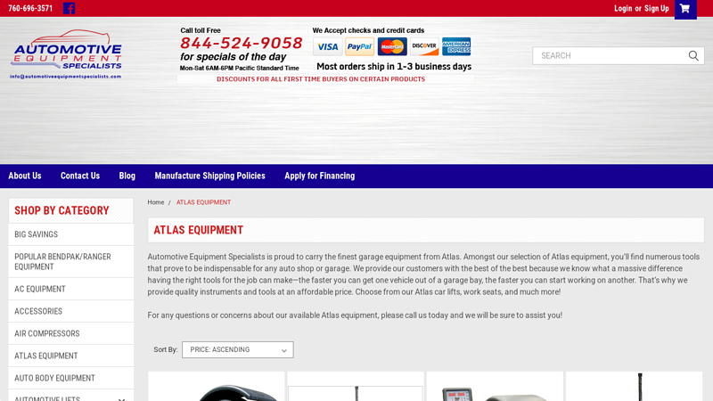 ATLAS EQUIPMENT atlas auto parts