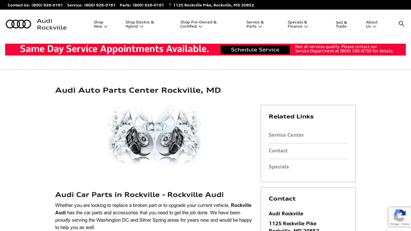 Audi Auto Parts Center Rockville, MD rockville auto parts