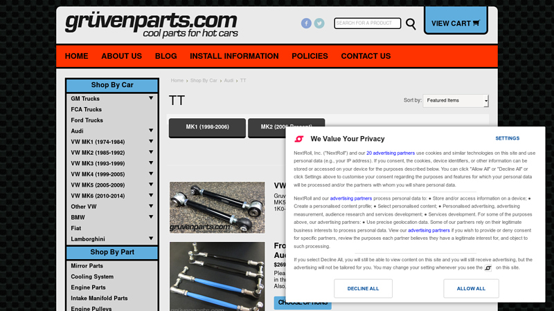Audi TT Auto Parts audi tt auto parts