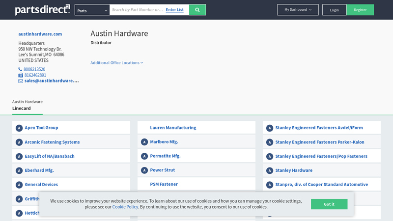 Austin Hardware Distributor car parts austin tx