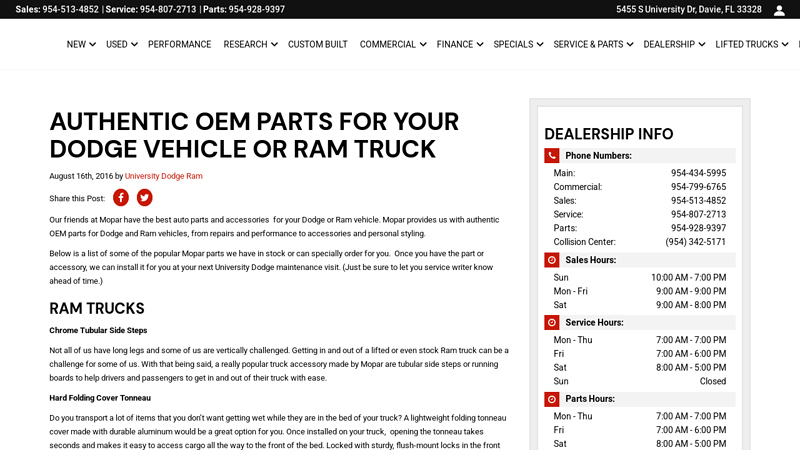 Authentic OEM parts for your Dodge Vehicle or Ram Truck ram car parts