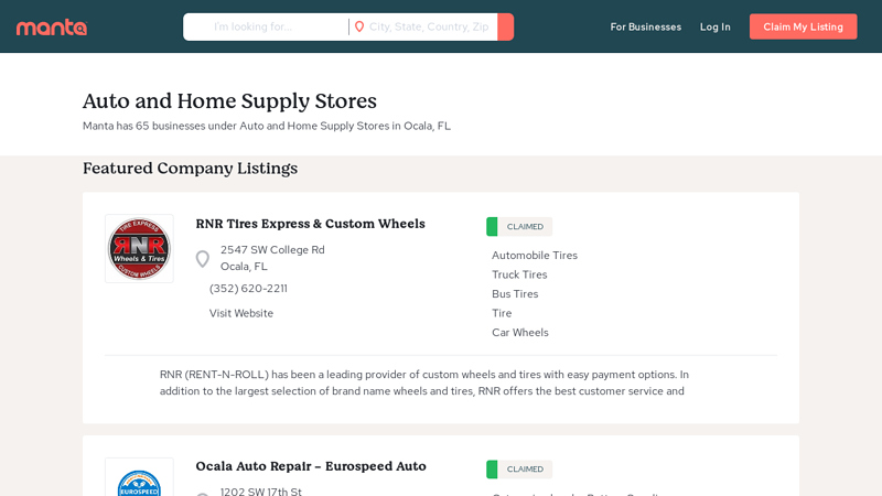 Auto and  Supply Stores auto parts ocala fl