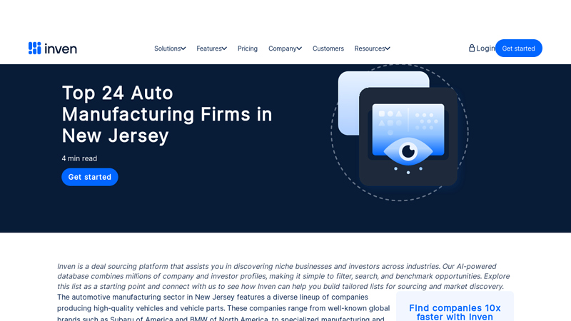 Auto Manufacturing Firms in New Jersey new jersey auto parts