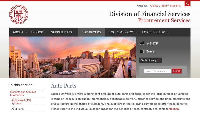 Auto Parts university auto parts