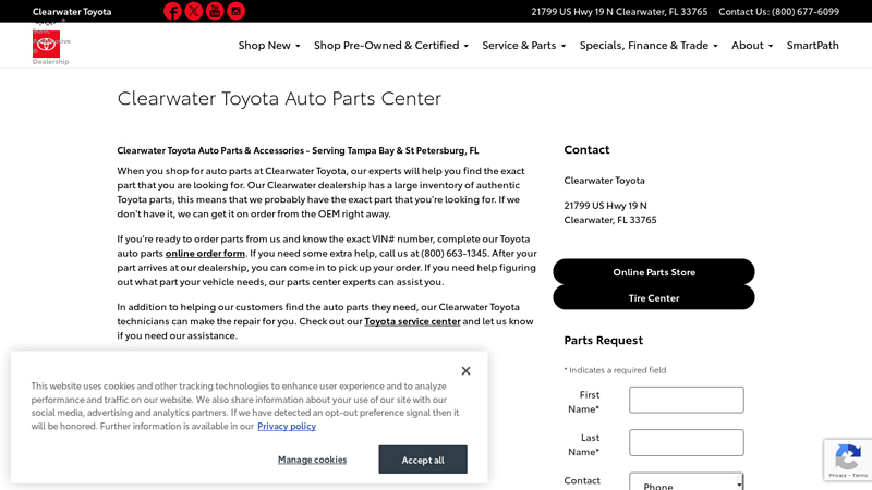 Auto Parts Center Serving St Petersburg, FL auto parts clearwater