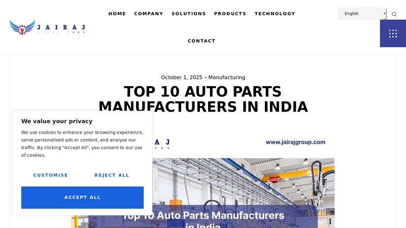 Auto Parts Manufacturers in India supreme auto parts
