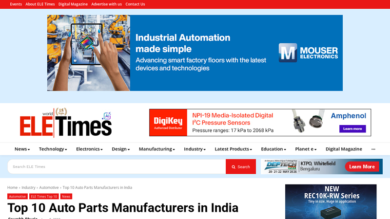 Auto Parts Manufacturers in India clayton auto parts