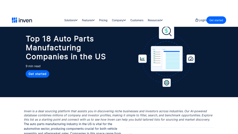 Auto Parts Manufacturing Companies in the US h & h auto parts