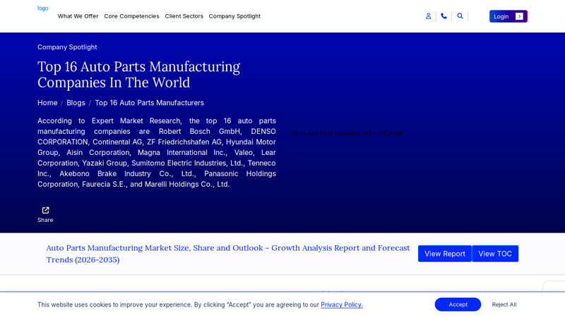 Auto Parts Manufacturing Companies Worldwide lane auto parts