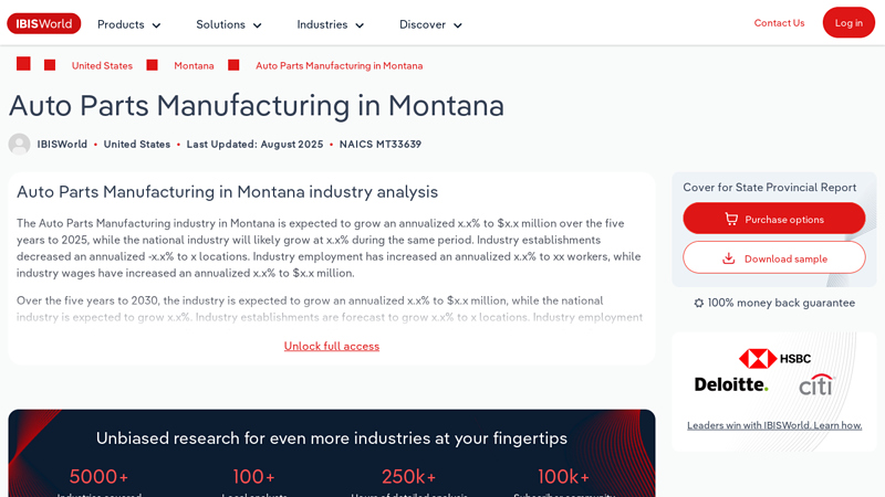 Auto Parts Manufacturing in Montana auto parts missoula mt