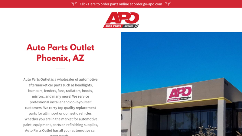 Auto Parts Outlet Phoenix, AZ auto parts store open now
