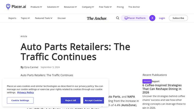Auto Parts Retailers: The Traffic Continues auto parts market near me