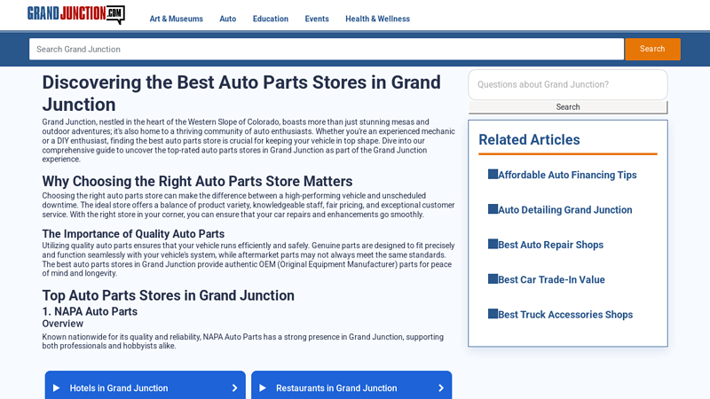Auto Parts Stores in Grand Junction advance auto parts grand junction co