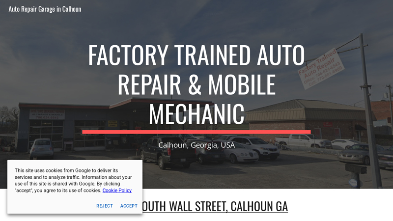 Auto Repair Garage in Calhoun calhoun auto parts