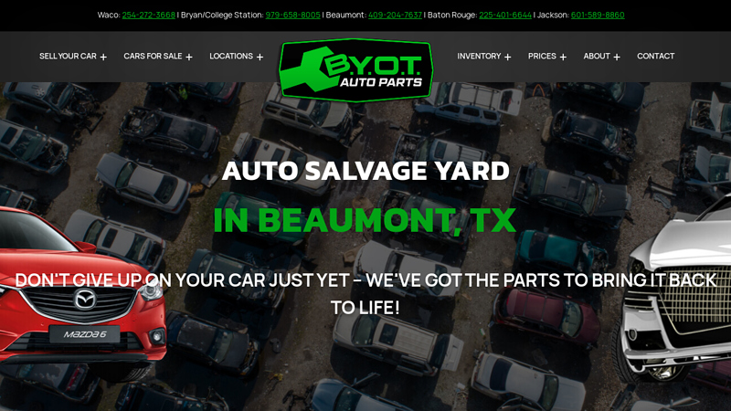 Auto Salvage Yard Near Me in Beaumont auto partes usadas en houston tx