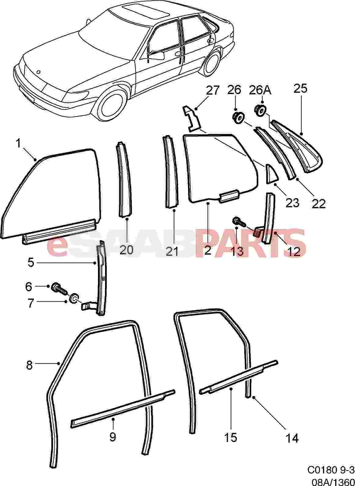 Auto Window Parts guide