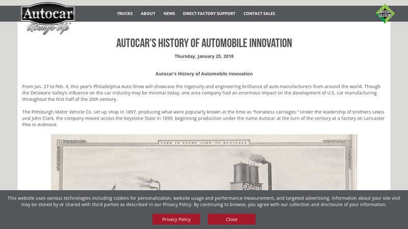 Autocar History philly auto parts