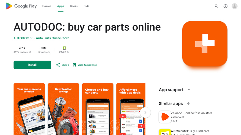AUTODOC: buy car parts online auto parts delivery app