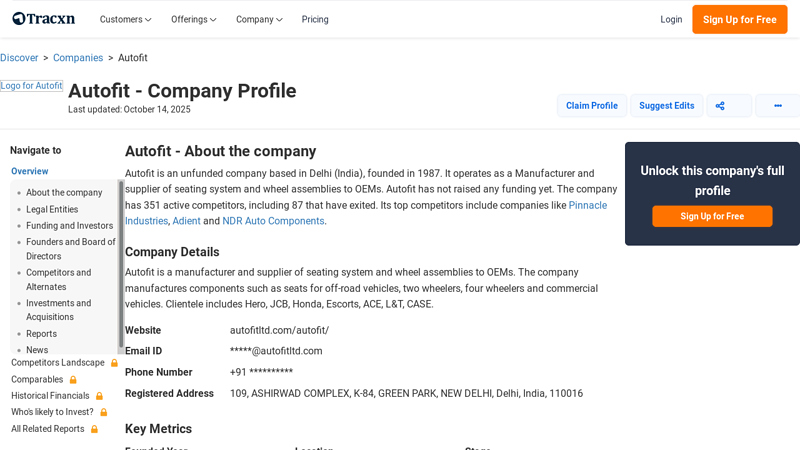 Autofit autofit auto parts