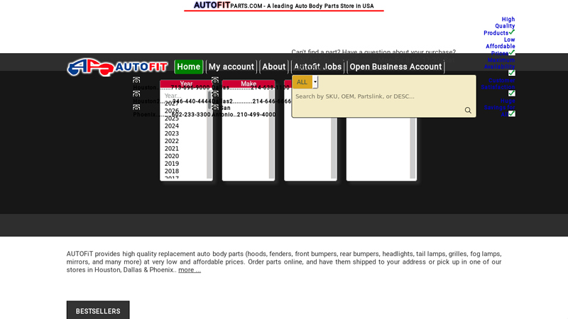 AUTOFiT Inc. aftermarket auto parts houston