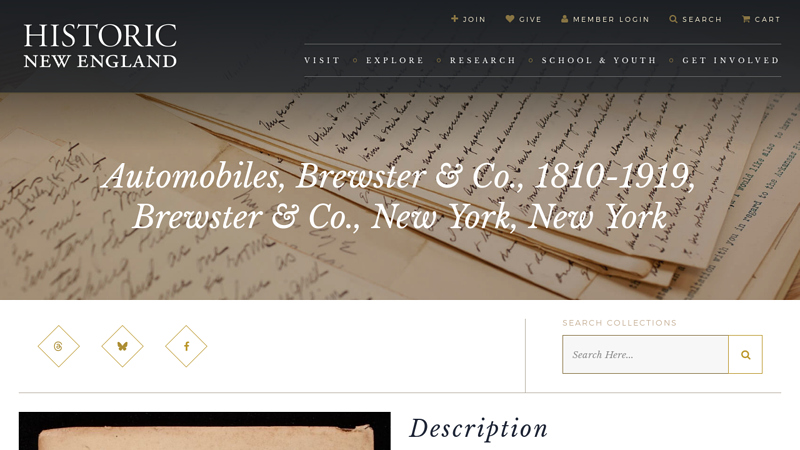 Automobiles, Brewster & Co., 1810 brewster auto parts