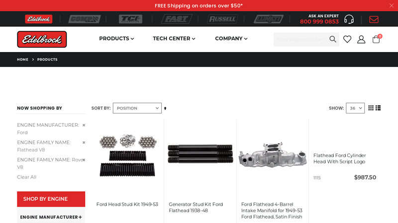 Automotive Aftermarket Performance Parts by Edelbrock, LLC. ford flathead v8 engine parts