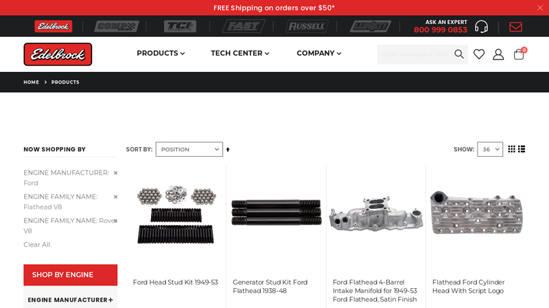 Automotive Aftermarket Performance Parts by Edelbrock, LLC. ford sidevalve v8 parts