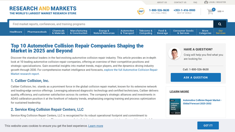 Automotive Collision Repair Companies Shaping the Market ... collision auto parts