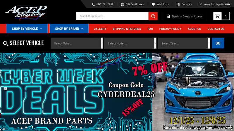 Automotive Custom Accessories Manufacturing Company in USA custom auto parts and accessories