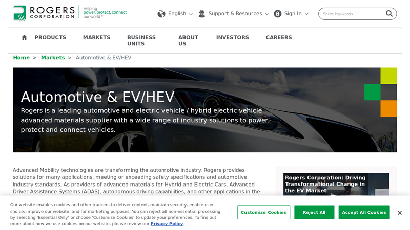 Automotive & EV/HEV rogers auto parts