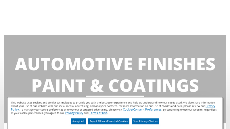 Automotive Finishes car part painting