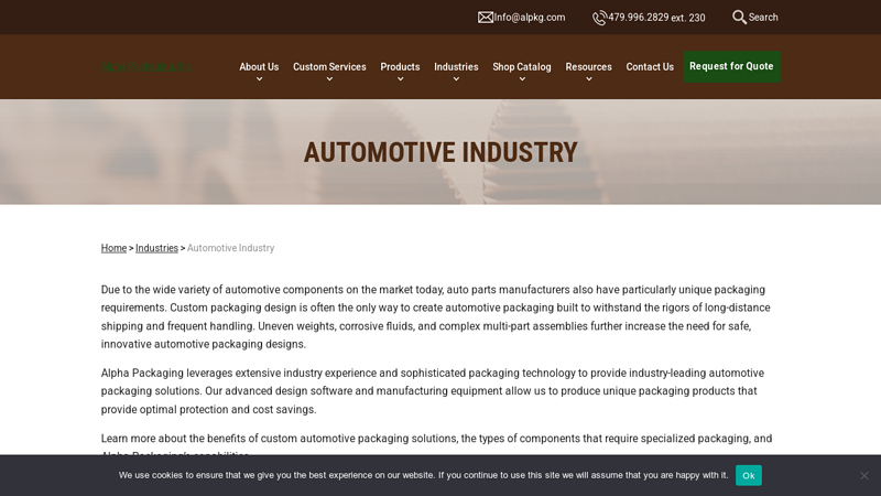 Automotive Industry alpha auto parts
