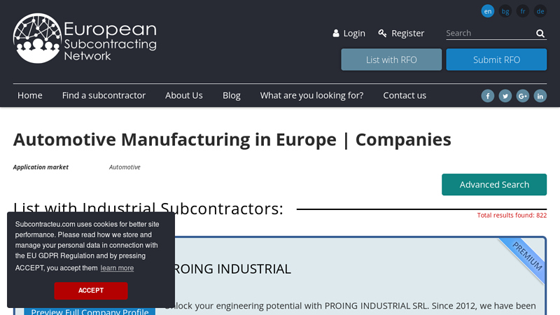 Automotive Manufacturing in Europe europe car parts