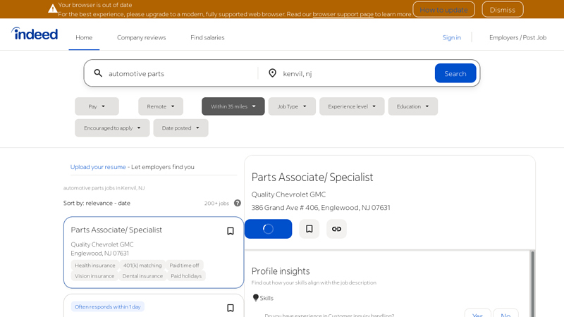 Automotive Parts Jobs, Employment in Kenvil, NJ advance auto parts ledgewood nj