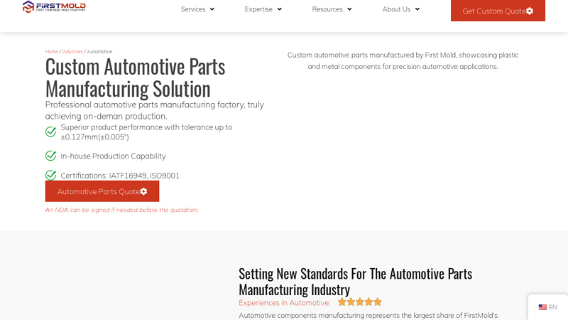 Automotive Parts Manufacturing car trim parts