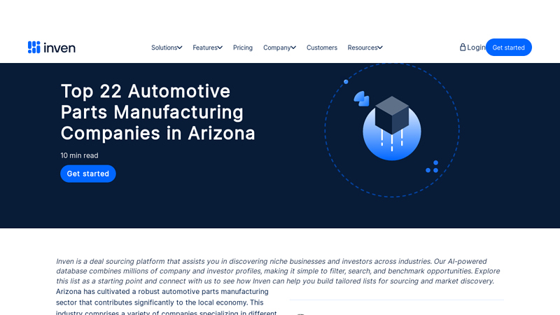 Automotive Parts Manufacturing Companies in Arizona car parts mesa az