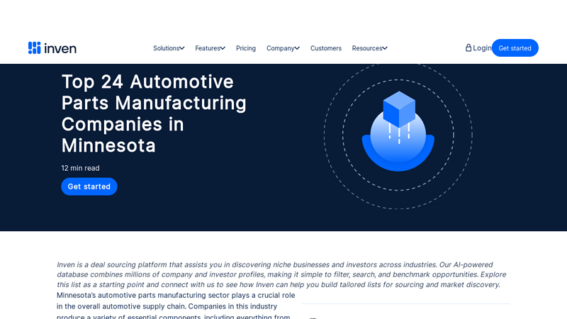 Automotive Parts Manufacturing Companies in Minnesota auto parts minneapolis