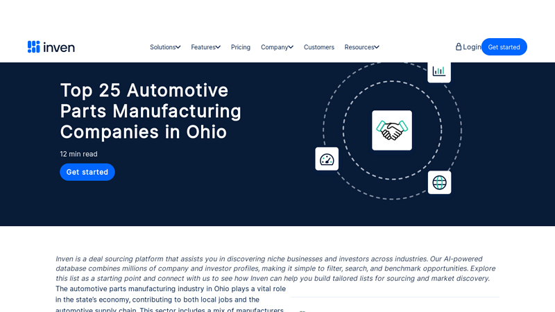 Automotive Parts Manufacturing Companies in Ohio auto parts dayton ohio