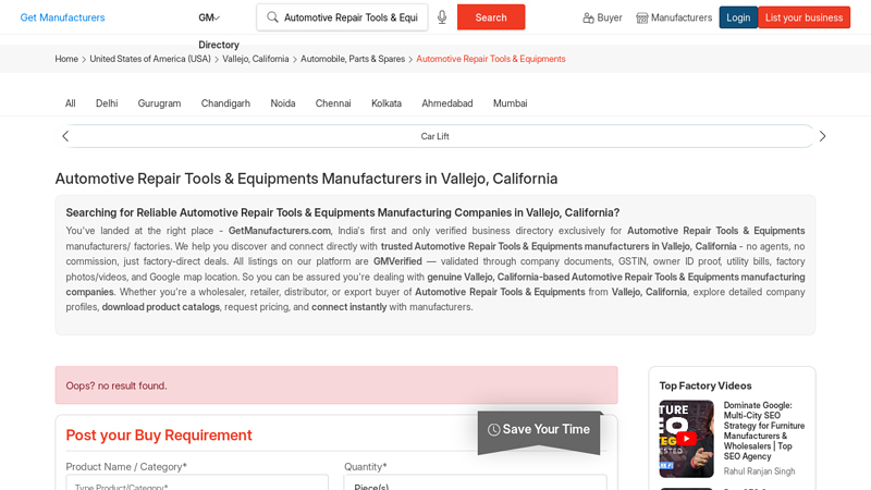 Automotive Repair Tools & Equipments Manufacturers in Vallejo ... auto parts vallejo ca